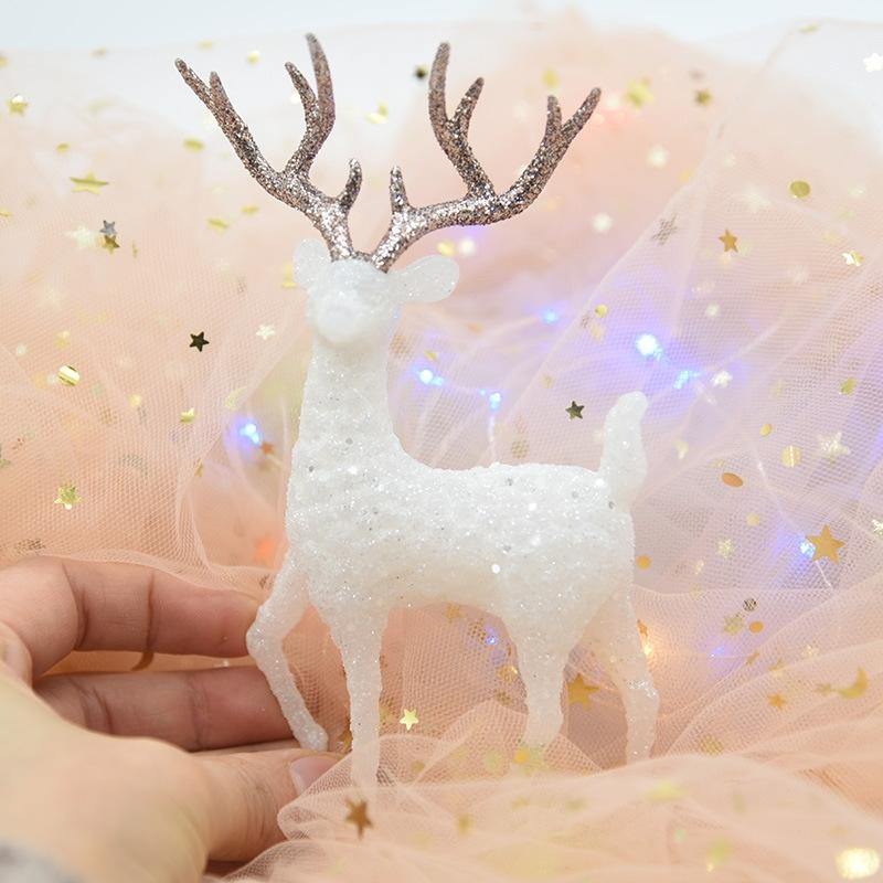 Crystal Deer Christmas Forest Elk White Decoration