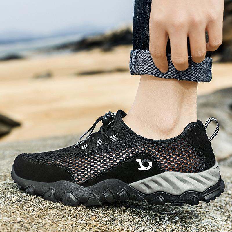Men Braethable Mesh Fabric Large Size Soft Casual Outdoor Shoes