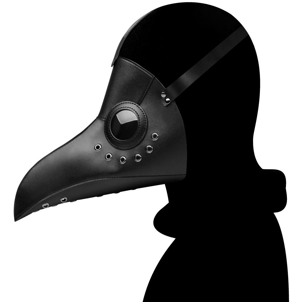 Leather Plague Doctor Mask