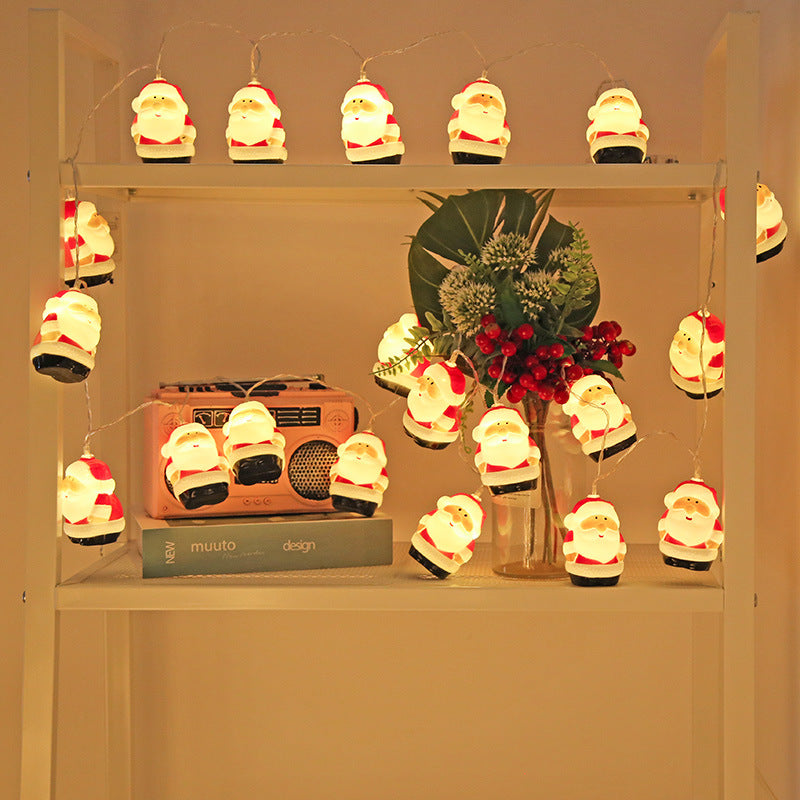 LED Santa Headlight String Atmosphere Decoration Light