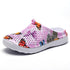 Women Garden Pattern Print Hole Sandals Slippers Casual Shoes