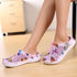 Women Garden Pattern Print Hole Sandals Slippers Casual Shoes
