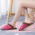 Women Korean Version Indoor Thick Soled Warm Home Lovers Shoes Cotton Slippers