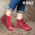Premium Orthopedic Lace Ankle Boots Genuine Comfy Leather Design