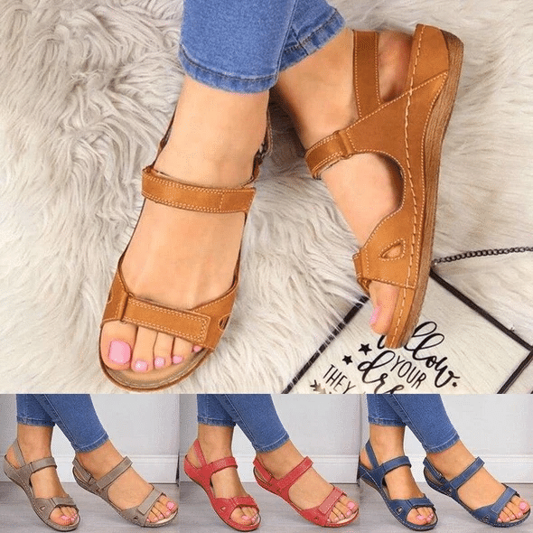 Premium Leather Arch Support Women Sandals