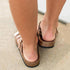 Women Artificial Leather Dress Summer Slippers
