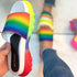Women Comfy Colorful Open Toe Slip Platform Slippers