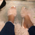 Women Soft Fur Sandal Slip Slippers