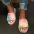 Women Chic Soft Fur Sandal Slip Slippers