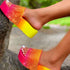 Women Fashion Symphony Gradient Rhinestone Platform Sandals Slippers