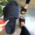 Women Faux Sheep Fur Comfy Slip Slippers