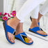 Women Geometric Pattern Plus Size Soft Sandals Slippers