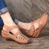Soft Leather Closed Toe Vintage Anti Slip Sandals