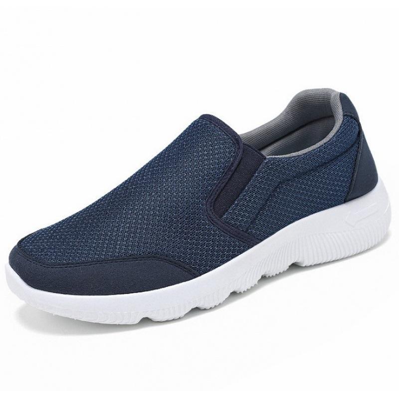 Men Casual Mesh Fabric Breathable Lazy Slip Soft Walking Shoes