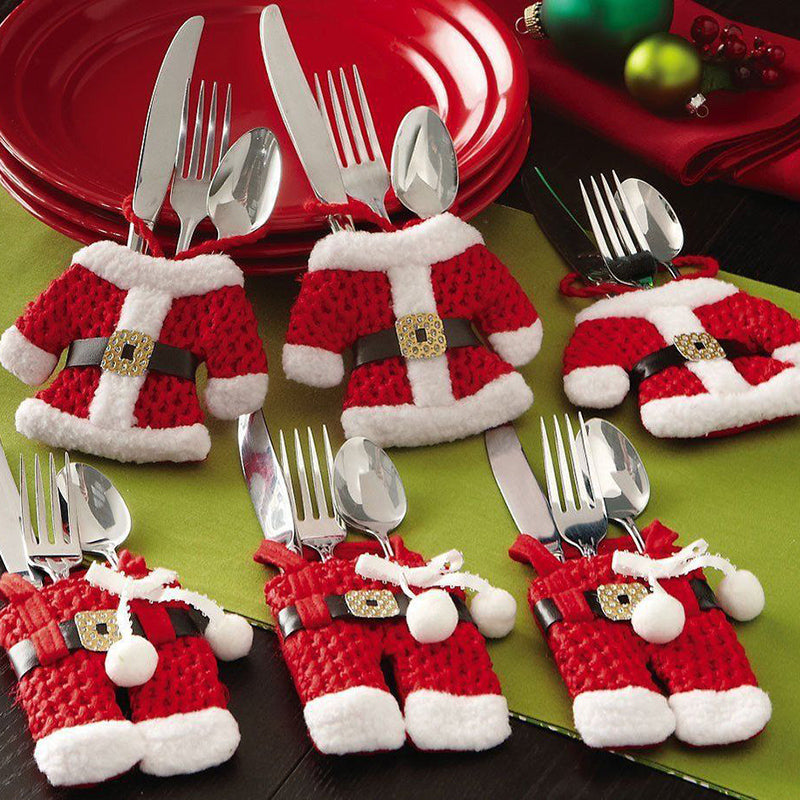 Christmas Desktop Decoration Cutlery Set