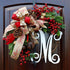 Christmas decorations Letter garland Door hanging Simulation red fruit wreath