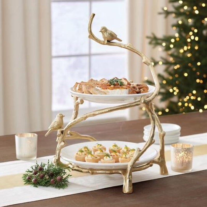 🍮 Gold Oak Branch Two Tiered Server