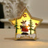 Christmas decorations tree accessories Wooden pendant Led lighting