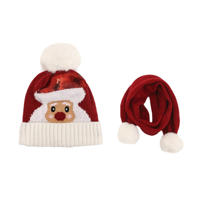 Children Santa Claus Elk Hat Set