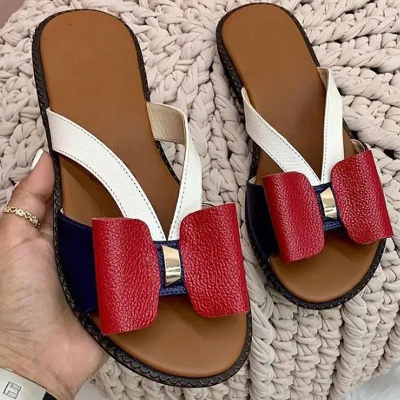 Women Fashion Bow Casual Slippers