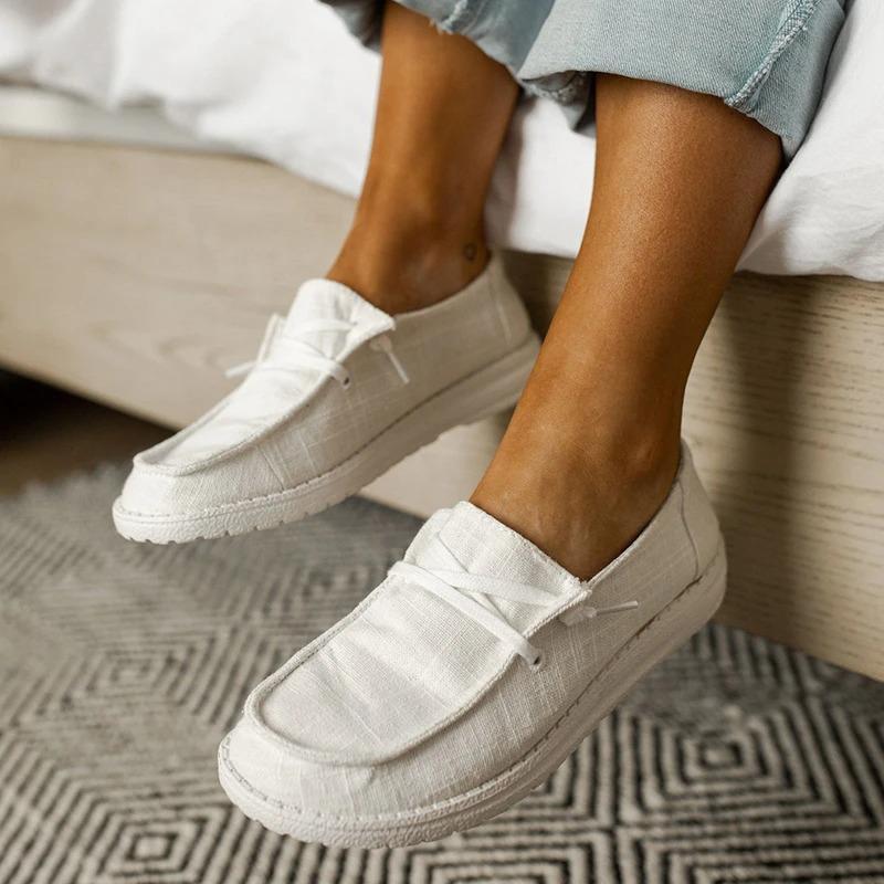 Women Canvas Lace Loafers