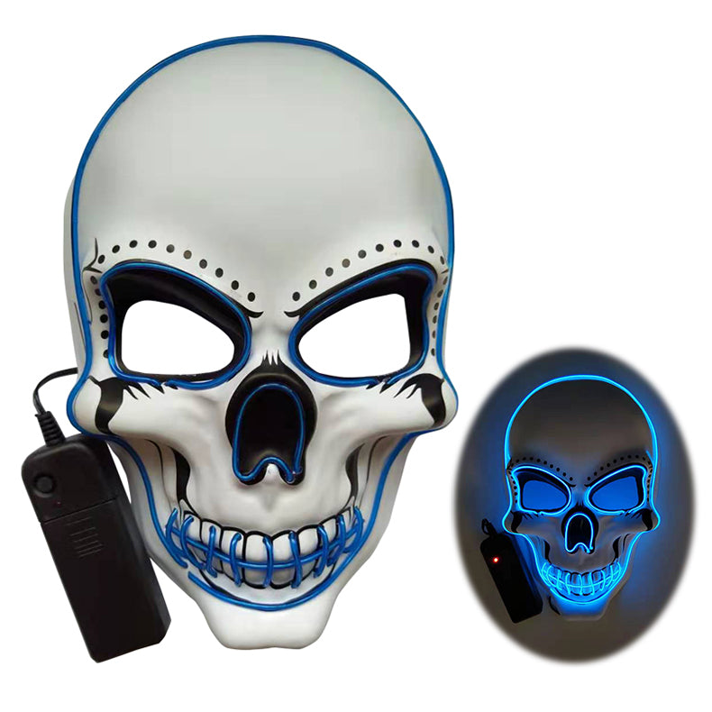 Halloween Glowing Skull Mask Cold Light