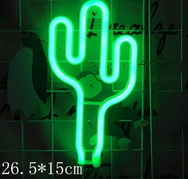 Led Fiery Bird lights Light Cactus Neon lights