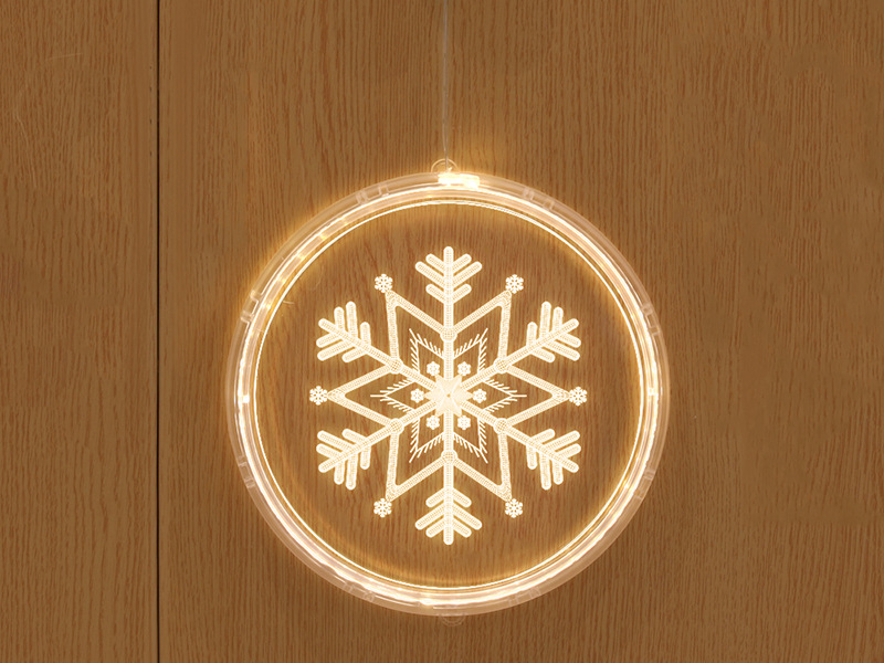 Christmas New Snowflake Elk Acrylic Hanging Lamp