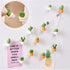 6pcs Cute Succulent Plant Magnet Button Cactus Refrigerator Message Sticker