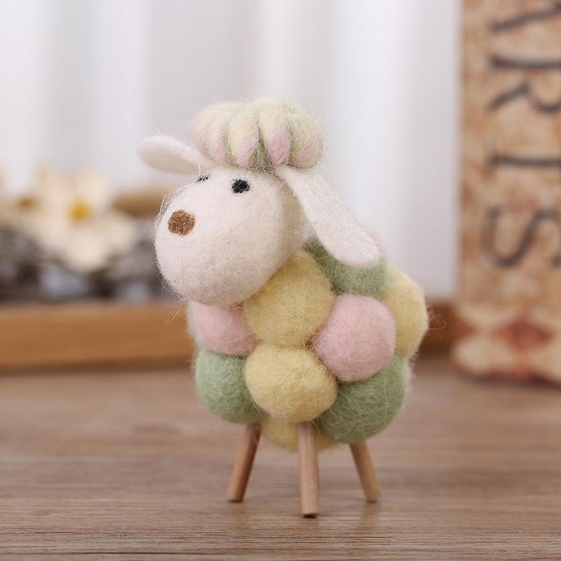Felted Wool Little Sheep Ornaments Christmas Tree Decorations