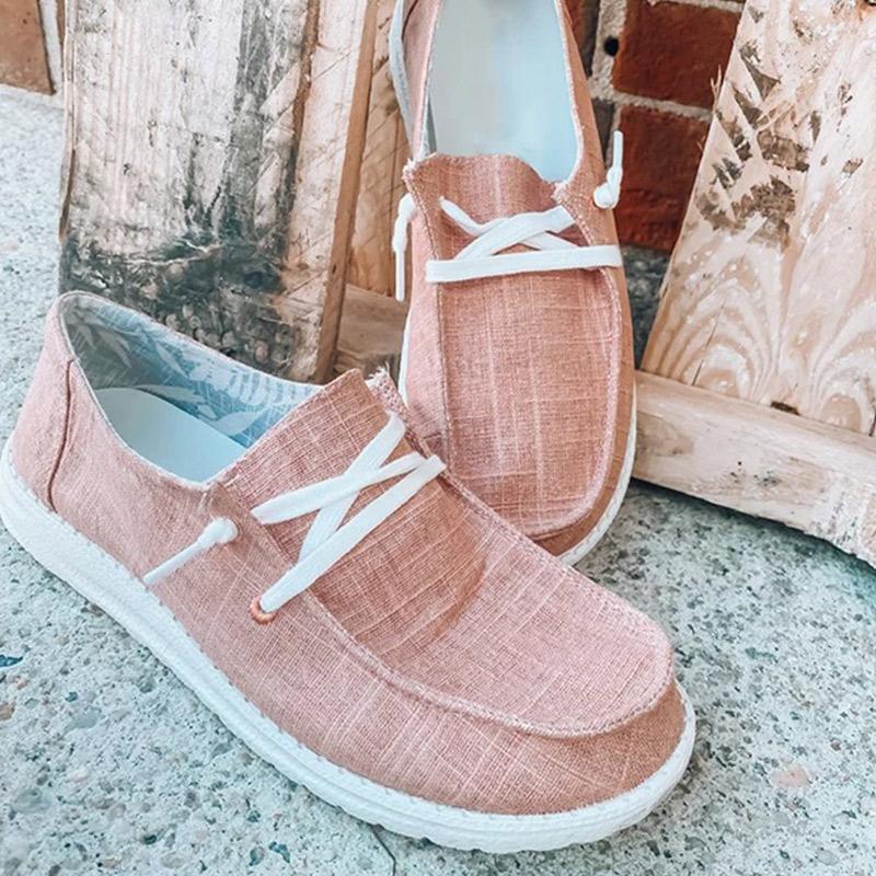 Women Canvas Lace Loafers