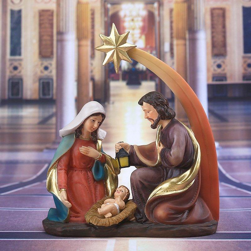 Holy Family Nativity Figurine -O Holy Night