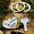Couple Gifts Wedding Present Couple Heart Keychain