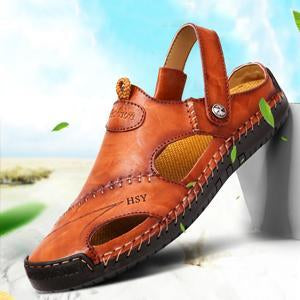 New Hand Stitching Soft Outdoor Leather Sandals