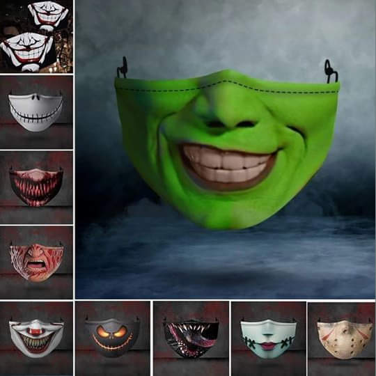 Half Face Scare Masks