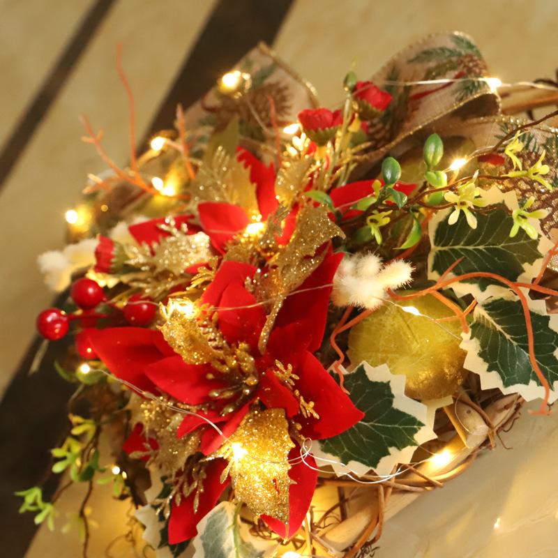 Love heart shape christmas wreath