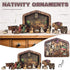 Nativity Puzzle Wood Burned Design Wooden Jesus Puzzles Set Jigsaw Game