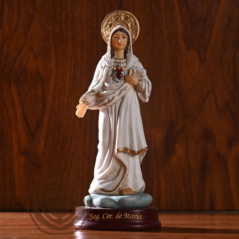 Virgin Mary Decorated With A Catholic Deity