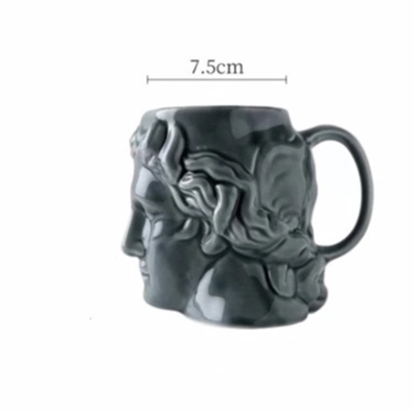 Ancient Greek Apollo David Head Mug