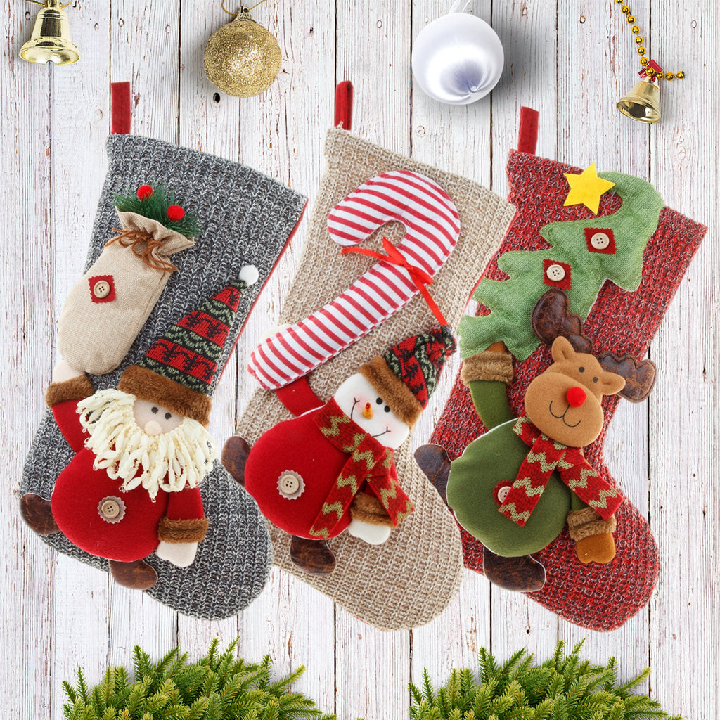 Knitted Woolen Christmas Gift Bag