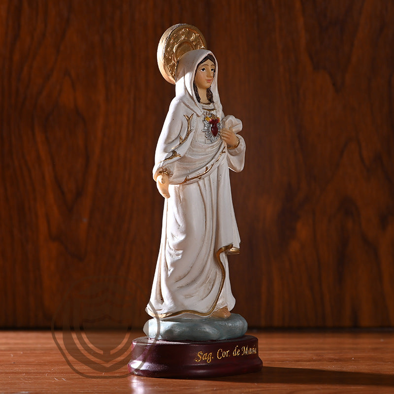 Virgin Mary Decorated With A Catholic Deity