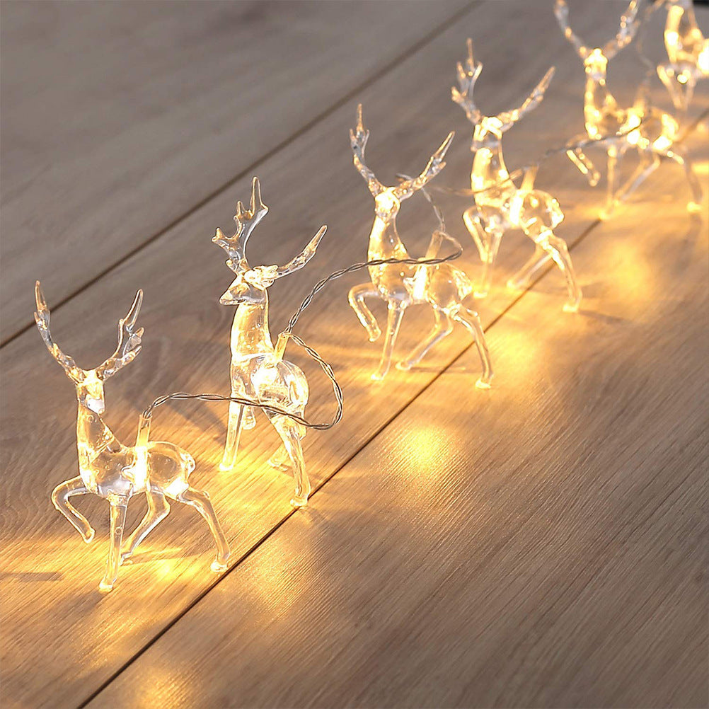 LED Lantern Christmas Elk Light String