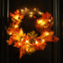 Thanksgiving Vine Circle Simulation Maple Leaf Pumpkin Decoration