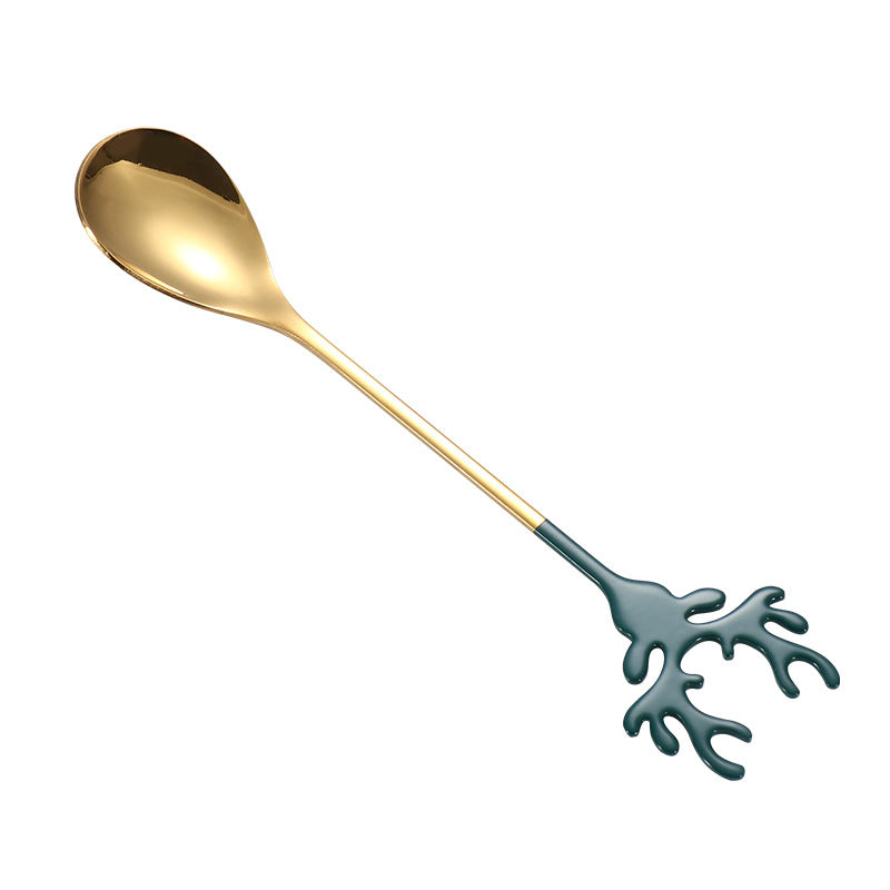 Cartoon Elk Stainless Steel Spoon