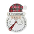 Christmas Snowman Countdown Wooden Calendar Pendant