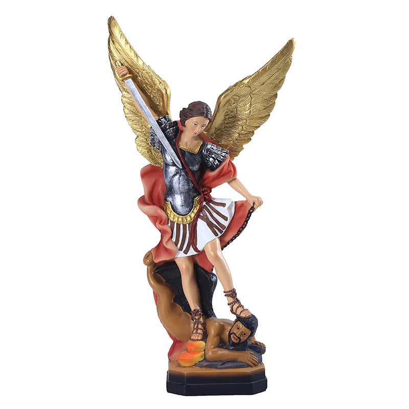 Catholic Gift Exterminating Demons Killing Demon Angel Sculpture