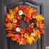 Halloween Autumn Wreath Pumpkin Berry Door Hanging Thanksgiving