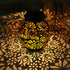 Led Solar Lantern Tree Light Hollow Wrought Iron Chandelier