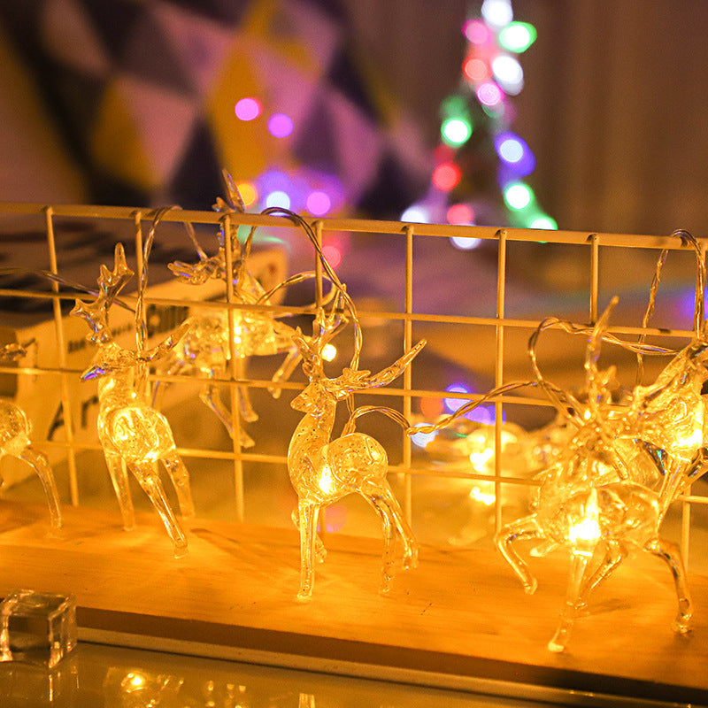 LED Lantern Christmas Elk Light String