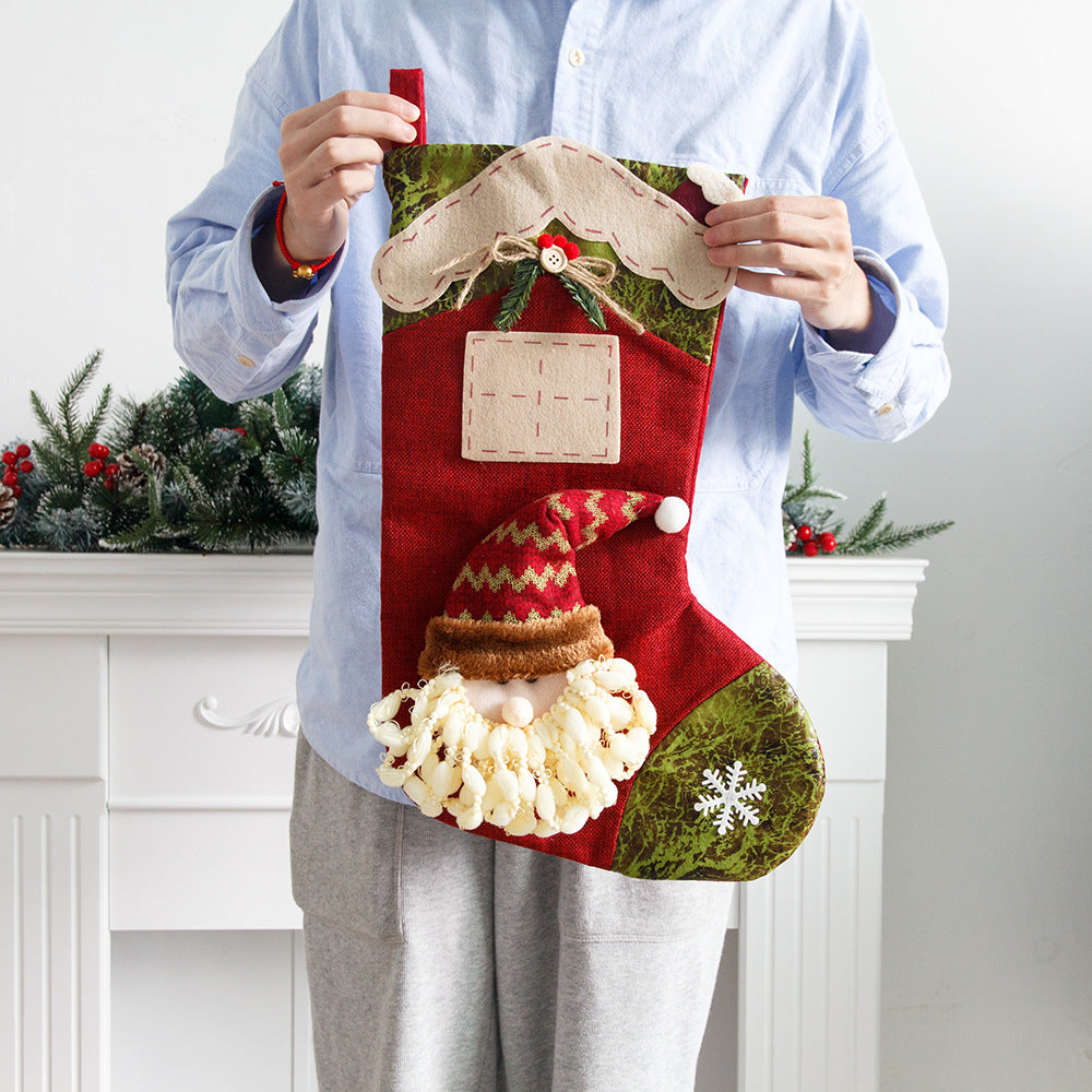 Plus Christmas Stocking Candy Bag Pendant